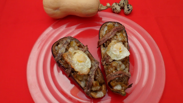  Berenjenas rellenas de calabaza y anchoa 