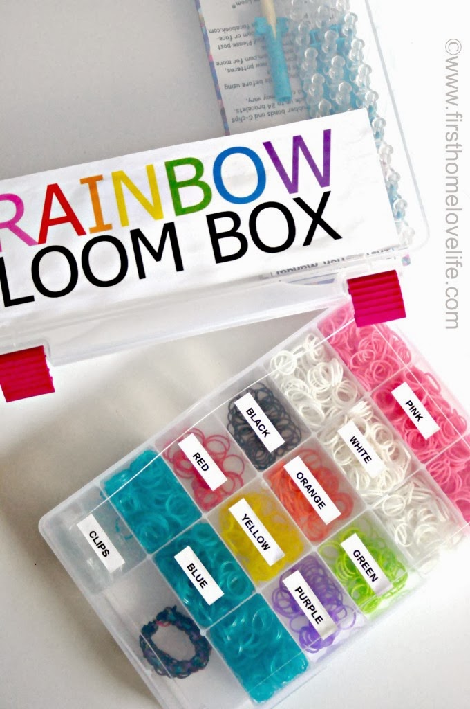 Organizing Rainbow Loom Bands :: OrganizingMadeFun.com