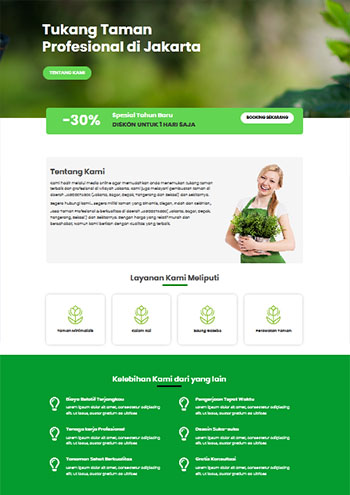 landing page blogspot