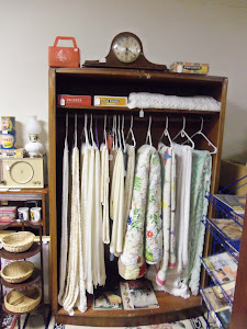 Our Vintage collection of Quilts, Tablecloths, and linens