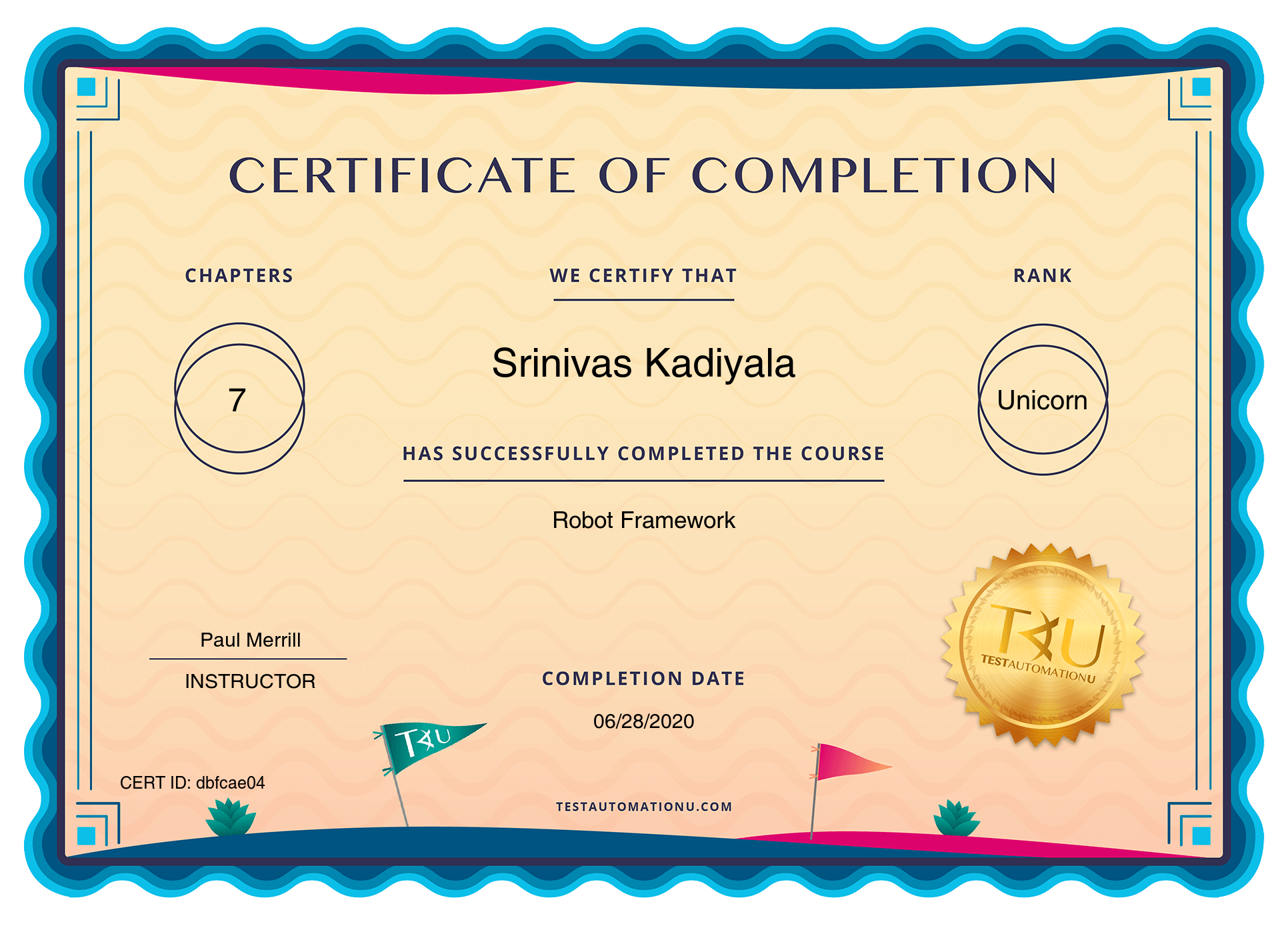Certificate of completion of the course. Certificate for successful completion course. Certificate successfully completed the course. Certificate of completion has successfully completed.