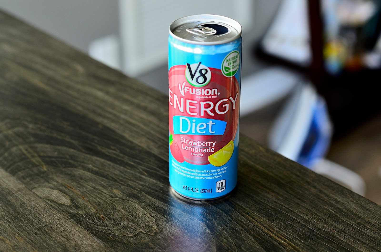 What I Drink At Work V8 Fusion Energy Diet Strawberry Lemonade