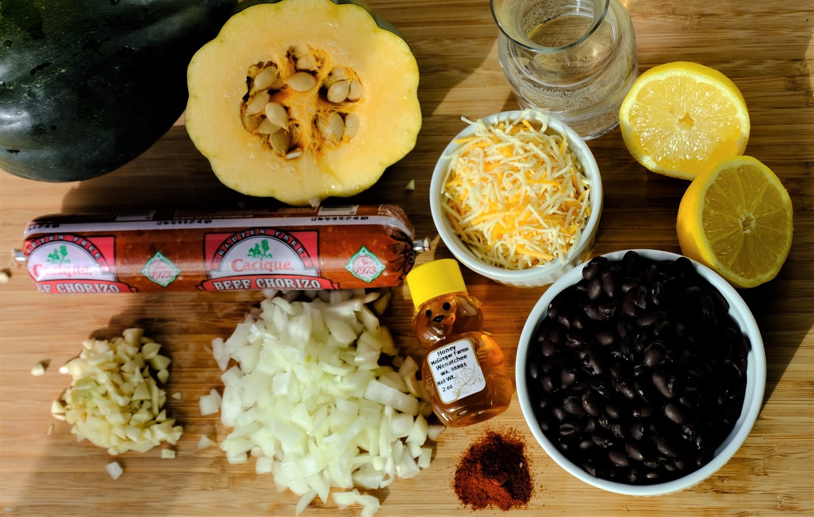 Stuffed Acorn Squash and Cilantro Lime Gin and Tonic