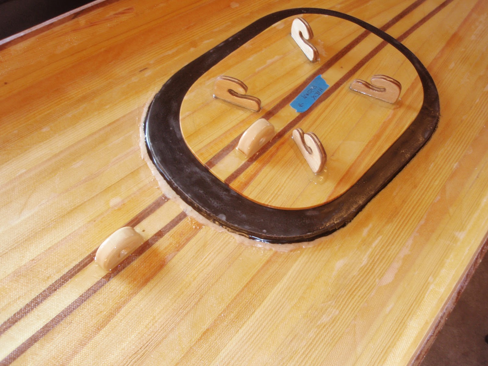 Diy canoe foot brace Marine plywood