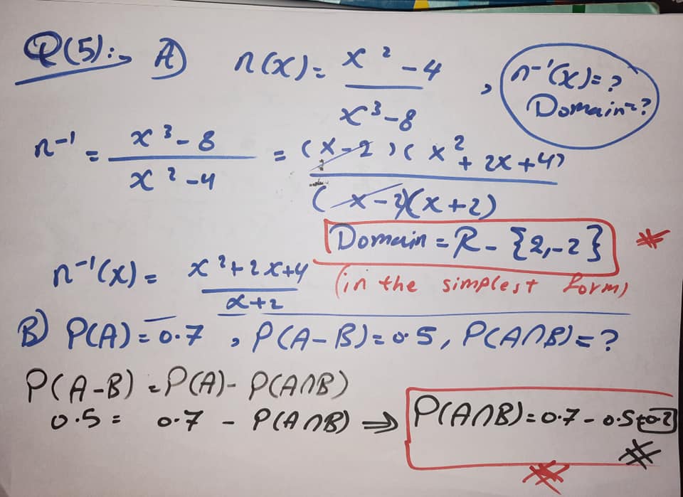 إجابة امتحان الجبر _algebra للشهادة الإعدادية لغات ترم ثاني ٢٠٢١ محافظة الاسكندرية 9