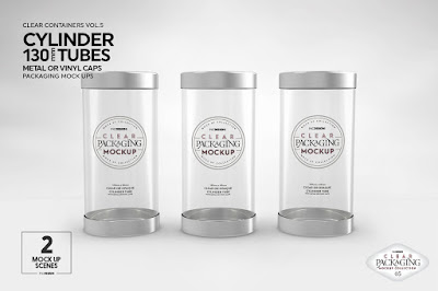 Download Free Clear Container Packaging Mockups PSD Mockup Template