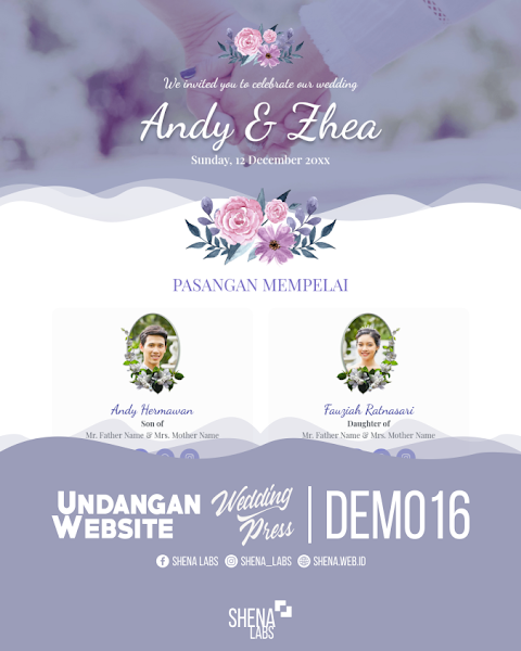 16 Jasa Buat Website Undangan Pernikahan - WedPress - Shena Labs