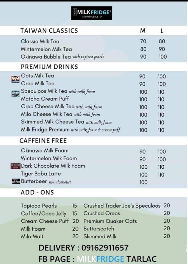 Top 10 Best Milktea shop in Tarlac City to try!