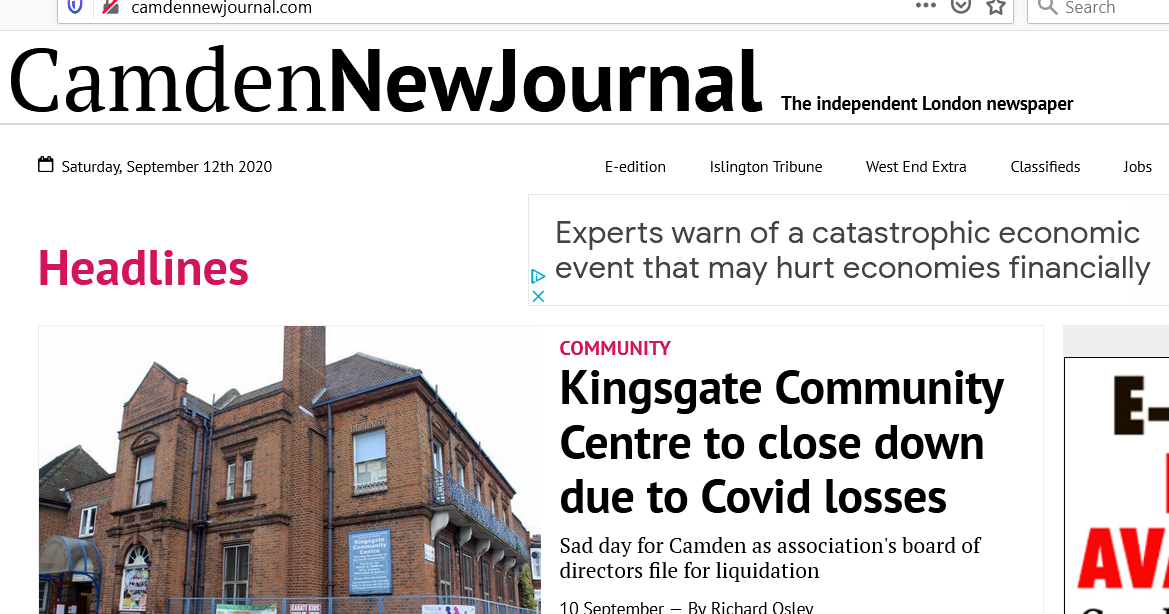 News Forwarded to You By Alan Wheatley CNJ home page leads with