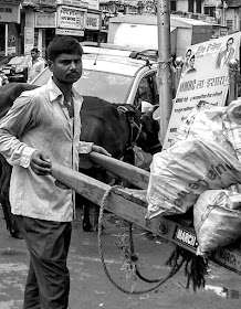hand cart, transportation, mohammed ali road, mumbai, incredible india, monochrome monday, black and white weekend, street, street photography, 
