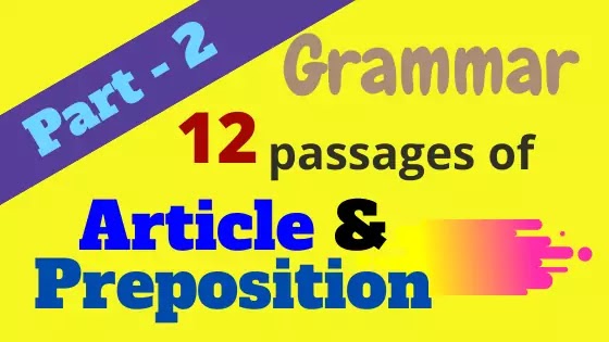 Articles and Prepositions Part 2