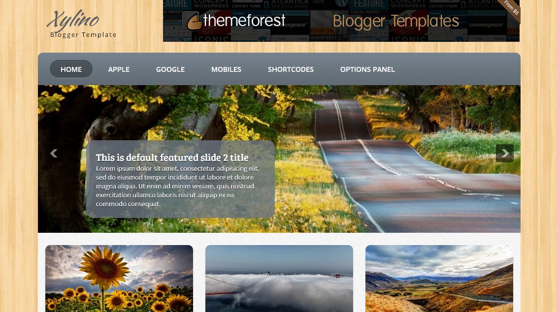 Xylino Blogger Template