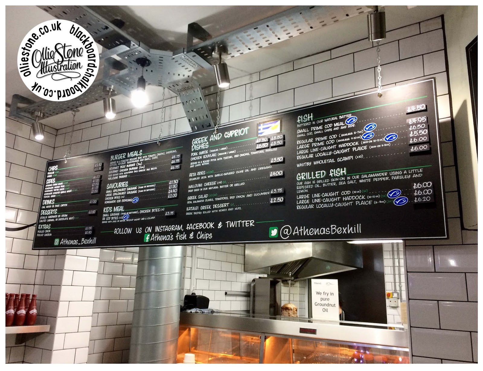 Chalkboard Artist by Ollie Stone Chalkboard art and sign writing. Brighton, London and the South.