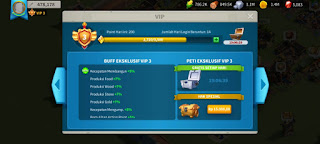 Menaikan Level dan mendapatkan Koin Vip