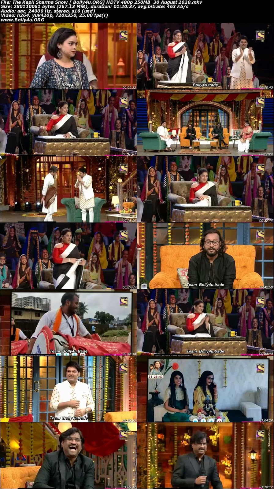The Kapil Sharma Show HDTV 480p 250MB 30 August 2020 Download The Kapil Sharma Show HDTV 480p 250MB 30 August 2020 Download