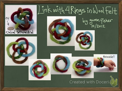 gwenbeads: Link with 4 Rings in Felt