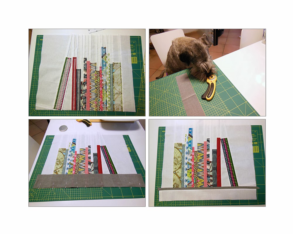 Die Bildersammlerin Mini Bookshelf Quilt.