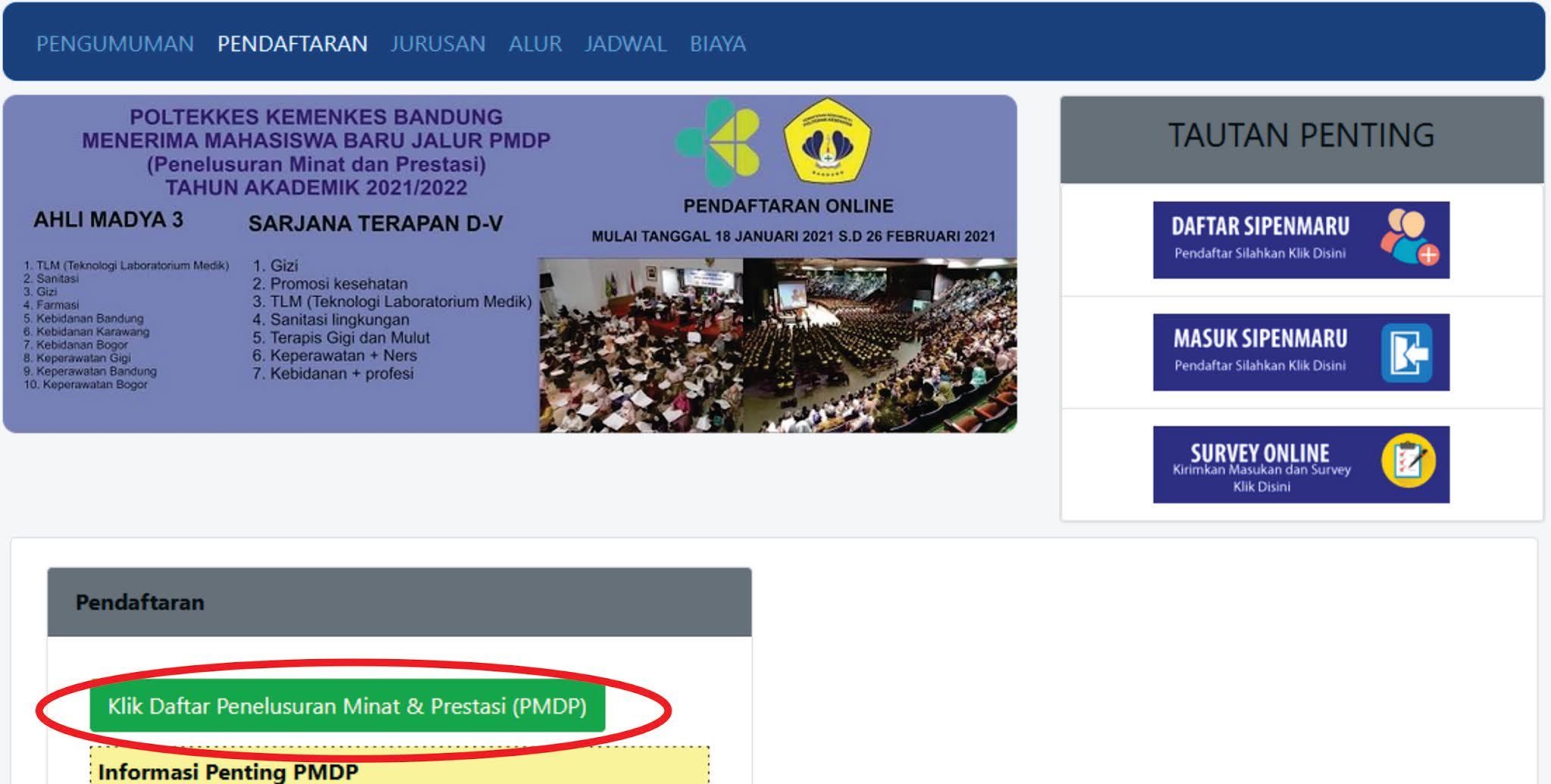 Maka akan muncul laman pendaftaran seperti di bawah.