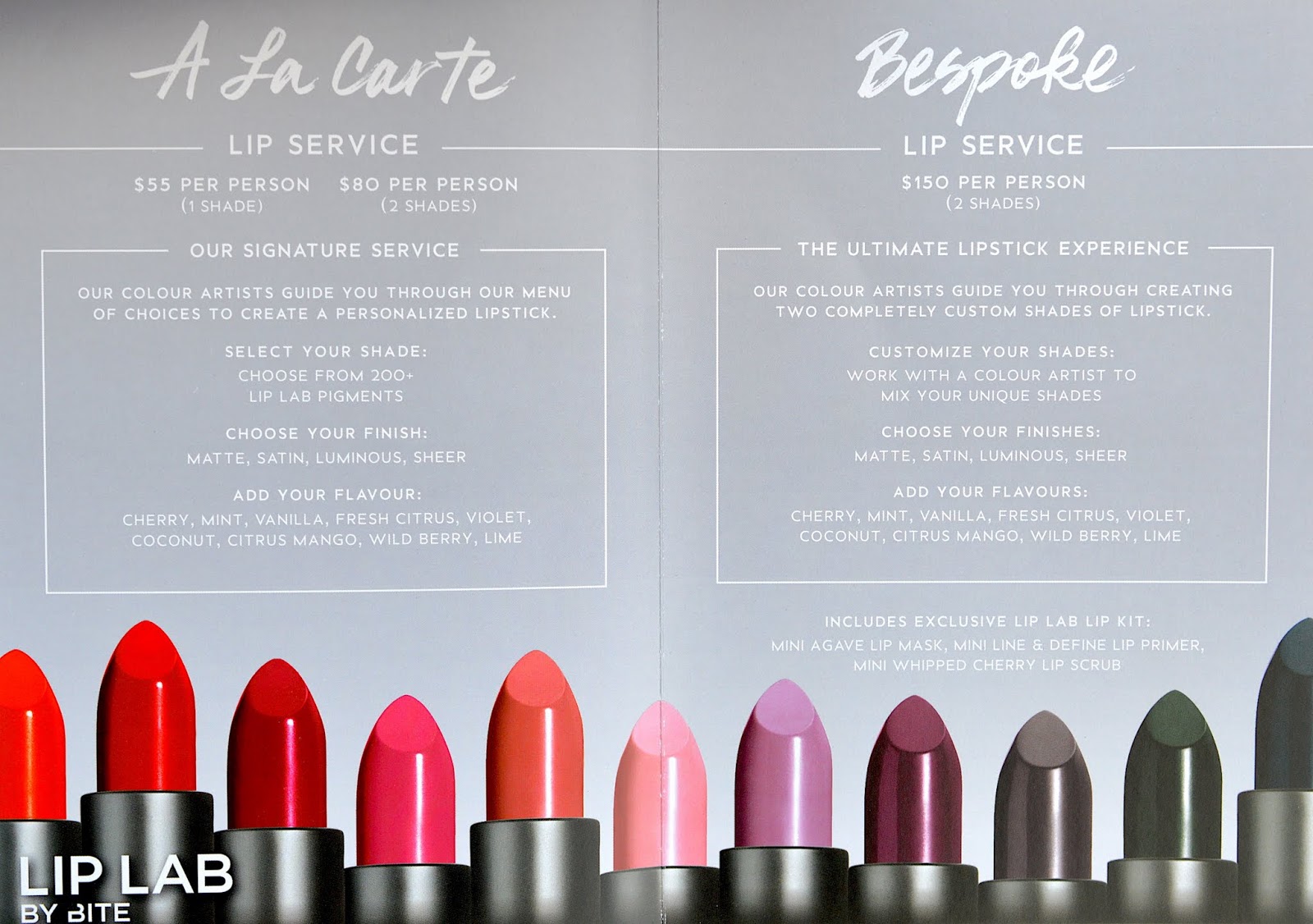 Bite Beauty Lip Lab Toronto Services