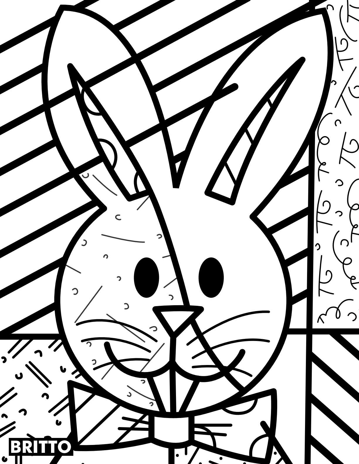 Pintura Romero Britto Para Colorir ENSINO