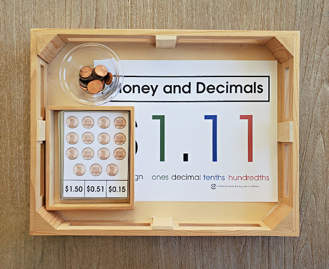 Money and Decimals Penny Counting Clip Cards