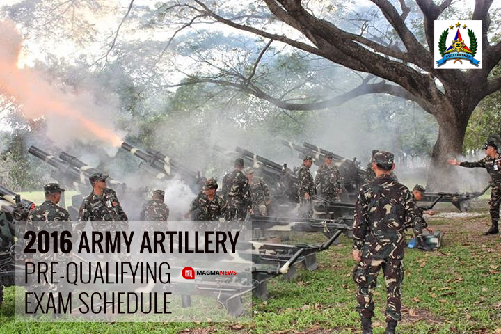 2016 Army Artillery Pre-Qualifying Exam Schedule โ ARO Mindanao - Exam 2016 Army Artillery Pre-Qualifying Exam Schedule โ ARO Mindanao - Exam