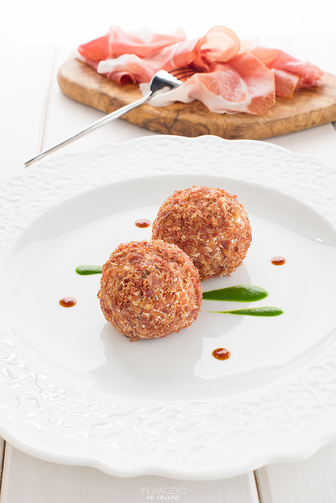 Tartufi salati con briciole di Prosciutto di San Daniele