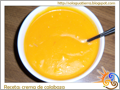 Crema de calabaza - Receta.