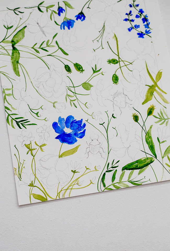 WILDFLOWERS BLOG SKETCHBOOK 03 FLORAL PATTERNS