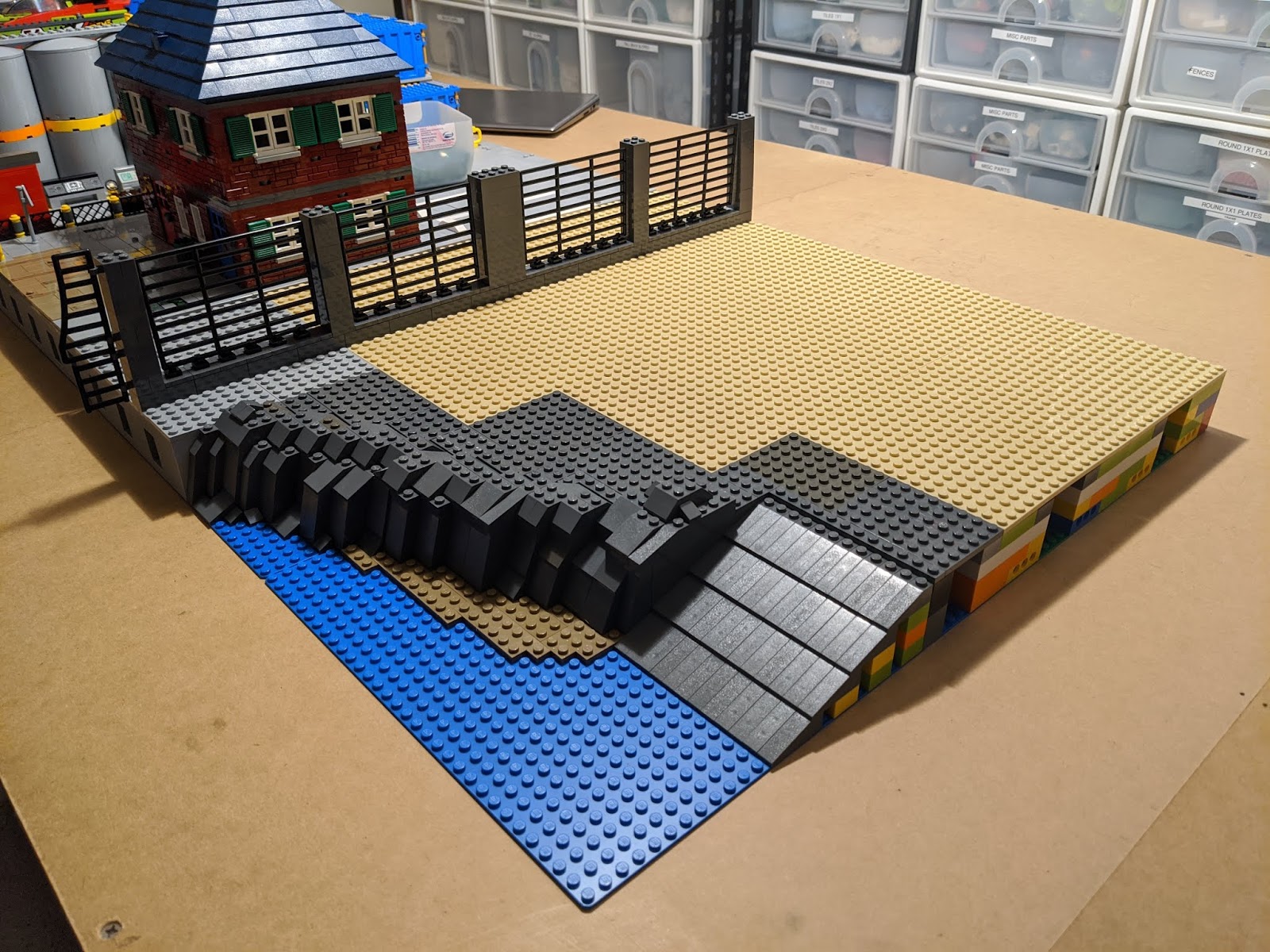 Matt's Lego fun Boat ramp and beach area Part 1