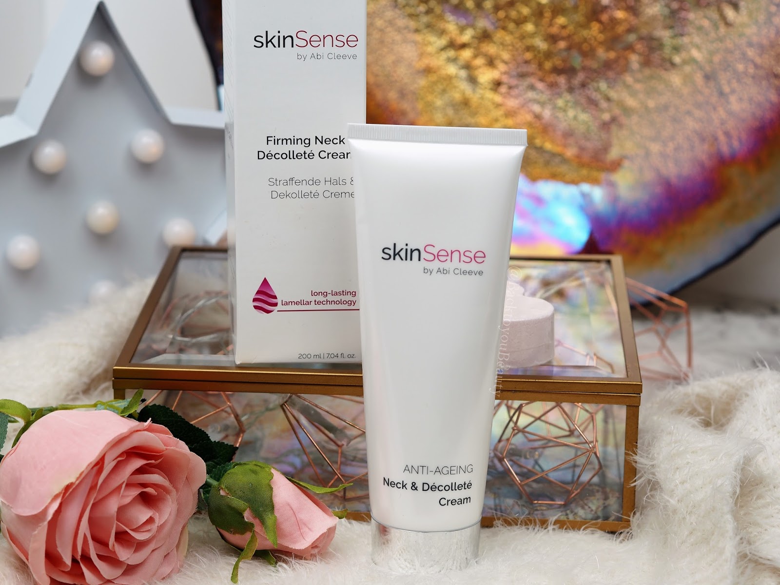 Qvc UK Beauty Product of the month Skinsense Neck and Dec Cream