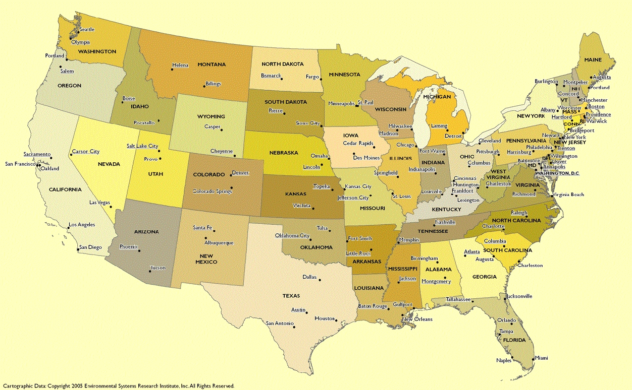 Mapas de los Estados Unidos - Mapa De Estados Unidos (3)
