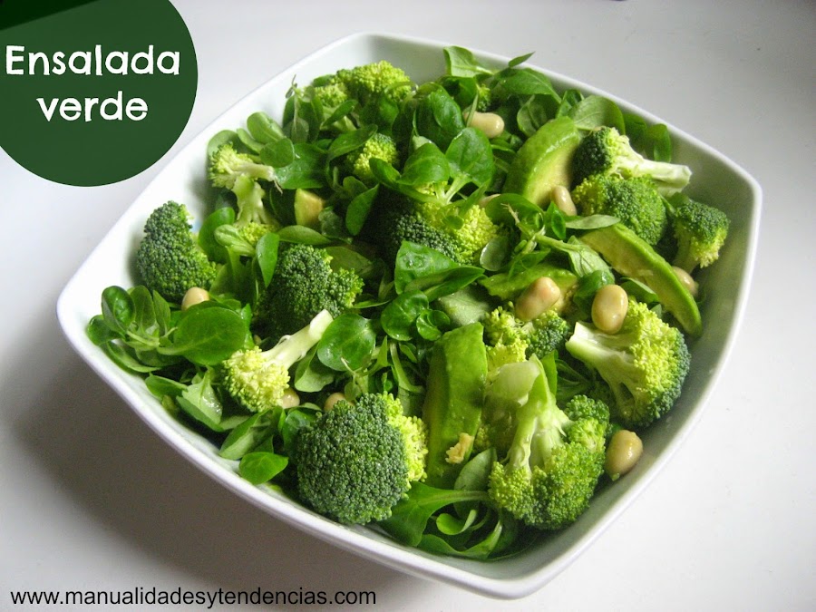 Ensalada verde desintoxicante y depurativa