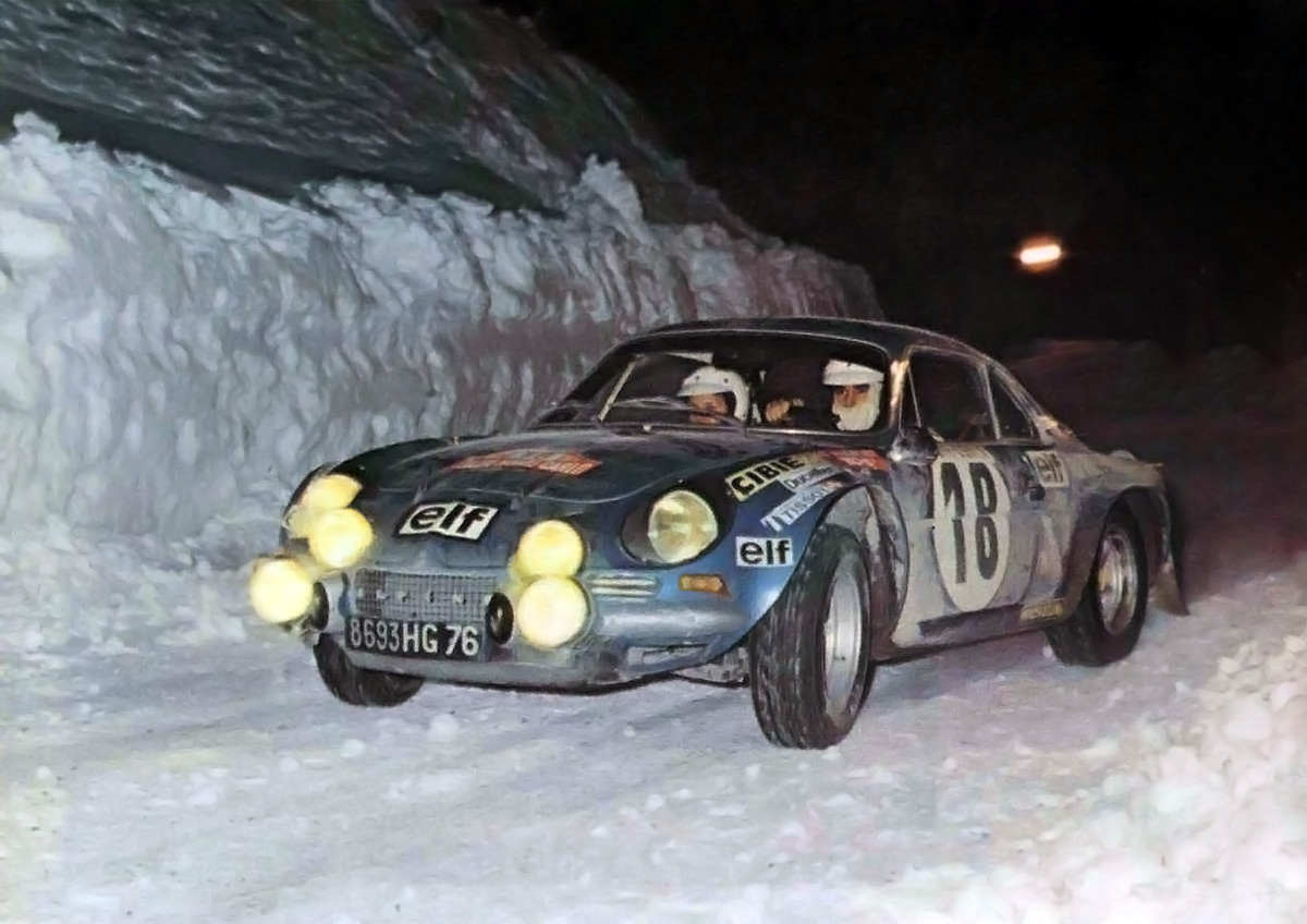 18 Jean Claude ANDRUET BICHE Alpine Renault A110 1800 42 Rallye Monte Carlo 1973