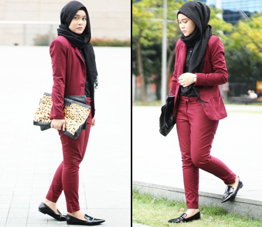 Style Hijab  Dengan Celana  Jeans  Untuk  Remaja