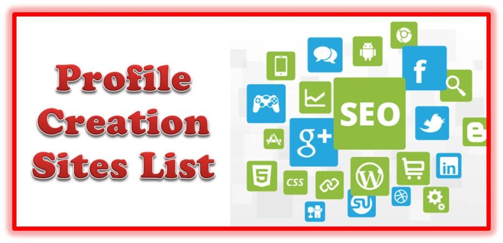 Profile creation websites list for seo