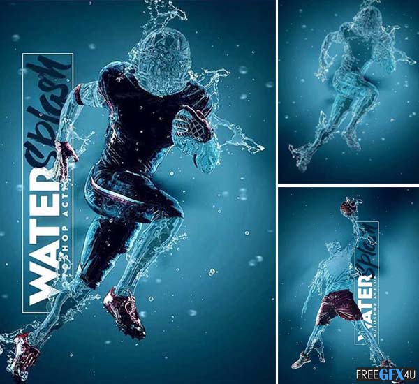 Water Splash Photoshop Action