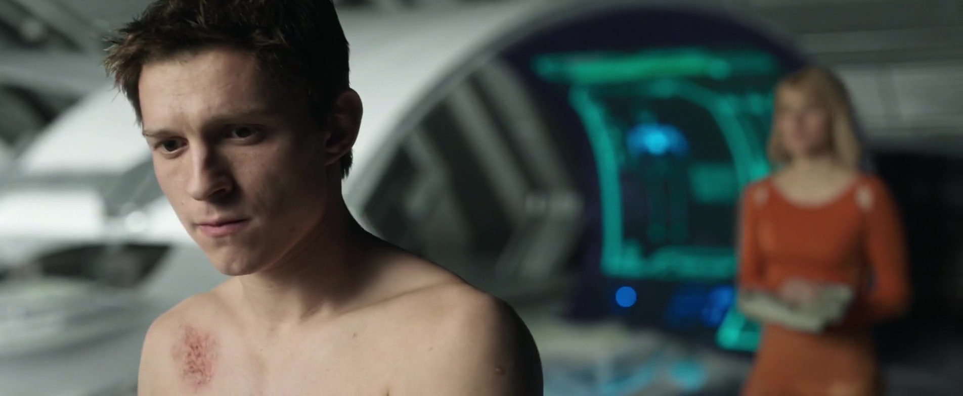 Tom Holland nude in Chaos Walking.