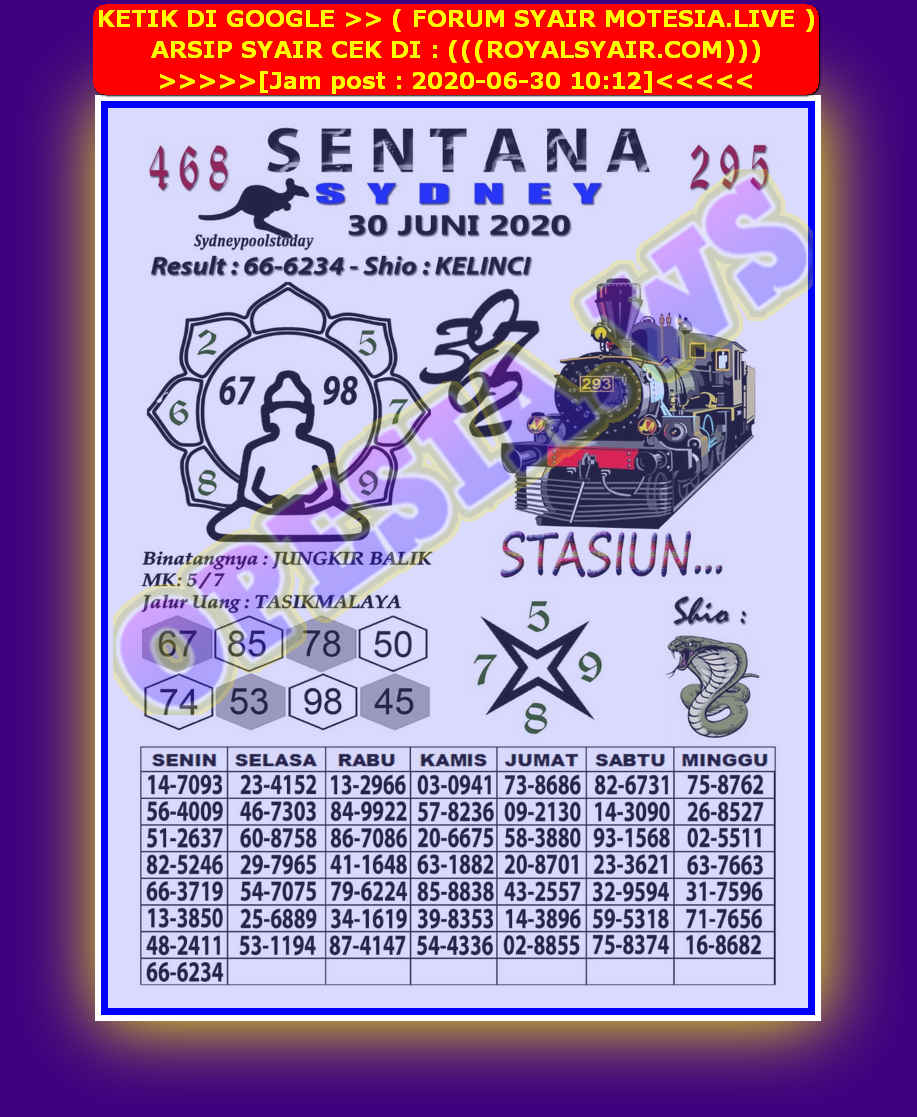 ♠ Forum syair opesia ws hk 30 juni 2020