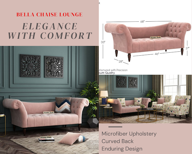 Bella Chaise Lounge Sofa For Living Room