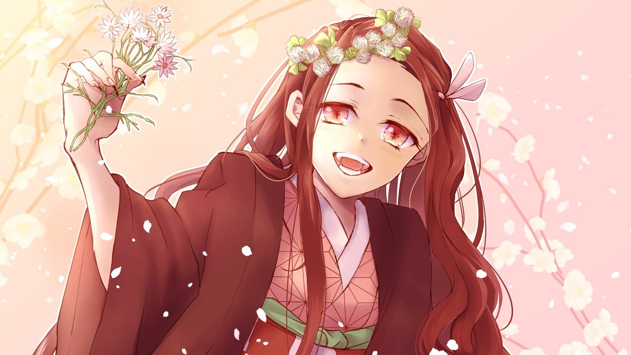nezuko kamado kimetsu no yaiba 4k