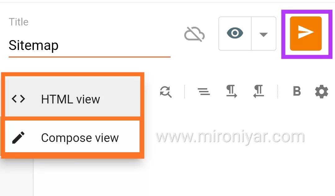 How do I create a sitemap for Blogger? www.mironiyar.com