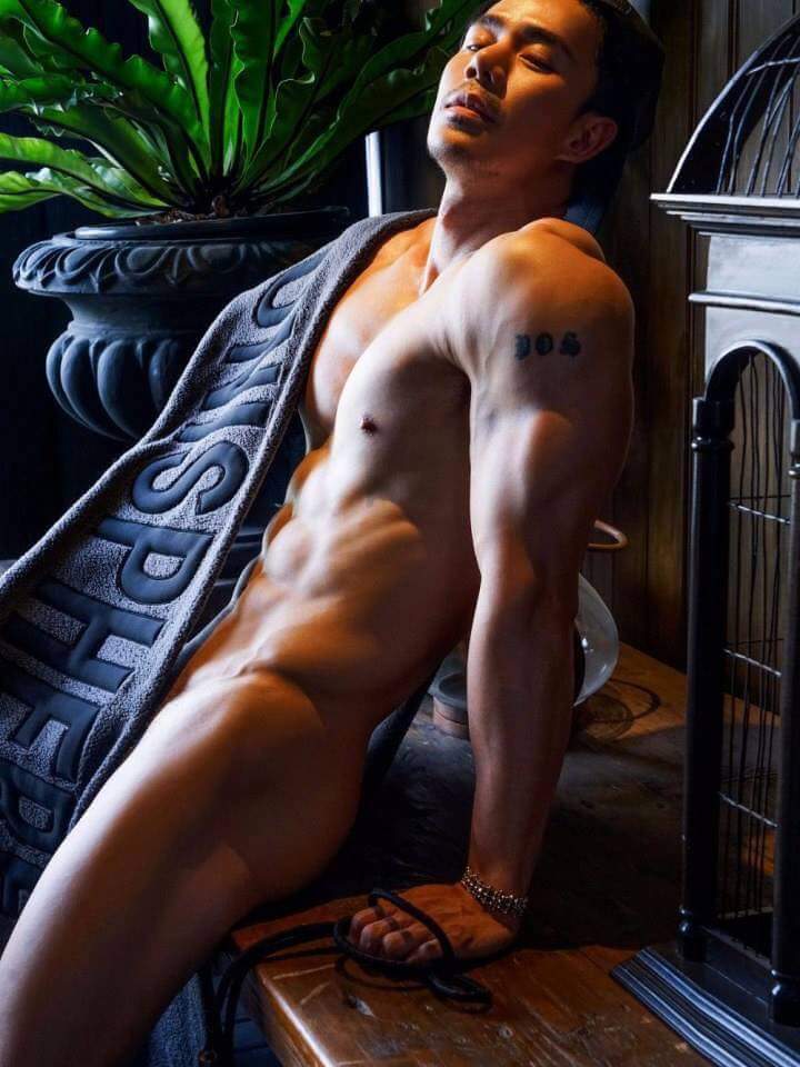 Hot asian male model