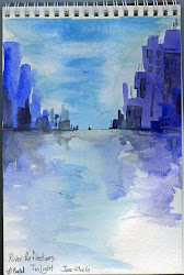 painting exercise easy woman water paint artist reflections started re