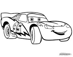 Desenho do filme Carros para colorir