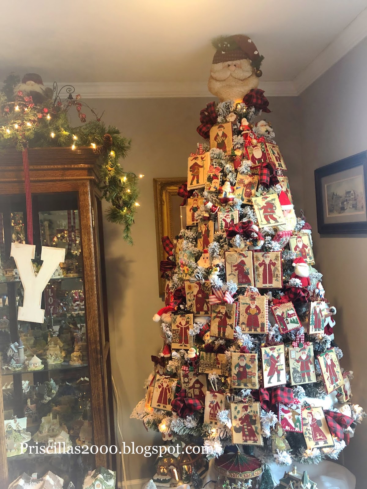 Priscillas The Prairie Schooler Santa Tree and a New Ornament!