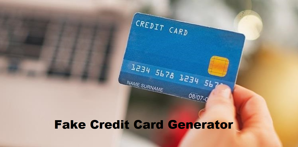 Fake Credit Card Number Generator With Money, Cvv, Zip Code