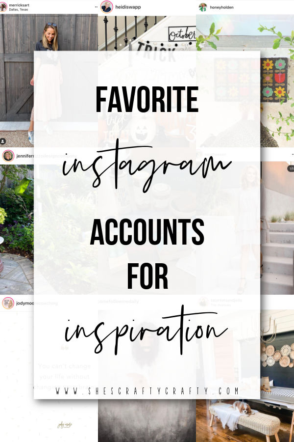 Favorite Instagram Accounts for Inspiration - pinterest pin.