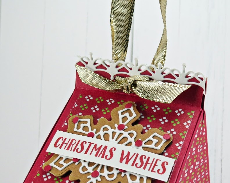 Stampingwithamore CHRISTMAS ORNAMENT BOX 2015 ORNAMENT REDO LARGER