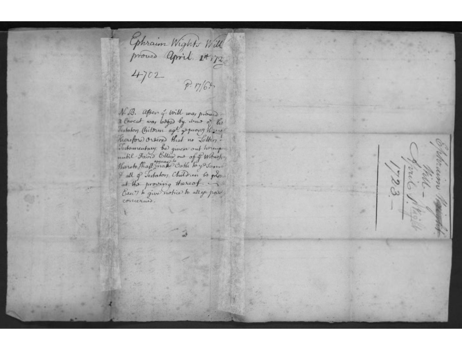 Genea-Musings: Amanuensis Monday -- 1723 Petition and Orders in Estate ...